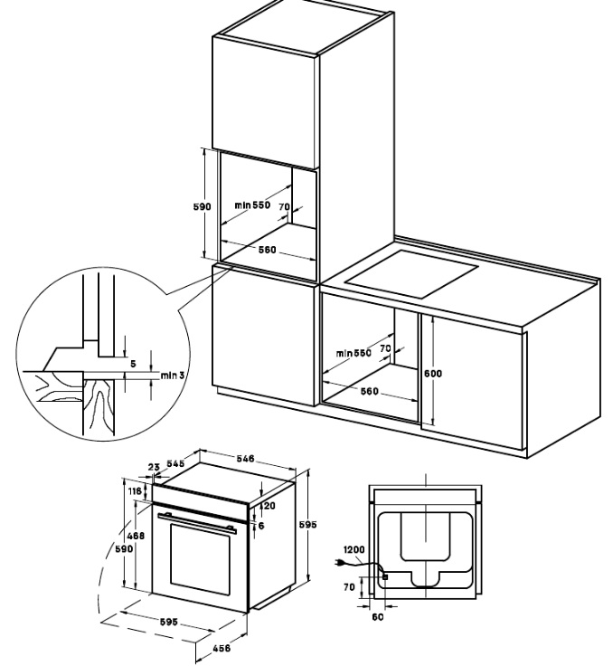 картинка Электрический духовой шкаф с функцией пароварки Vard VOS684SG 