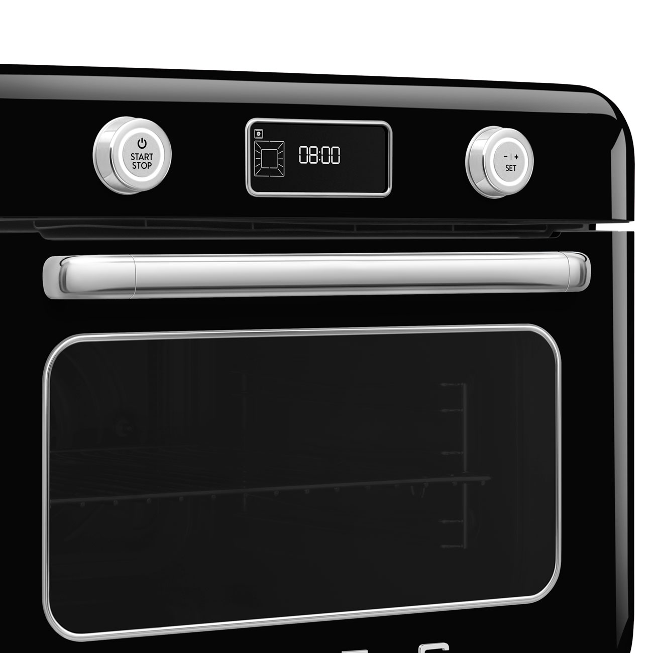 картинка Мини-печь с паром Smeg COF01BLEU чёрный  картинка Мини-печь с паром Smeg COF01BLEU чёрный