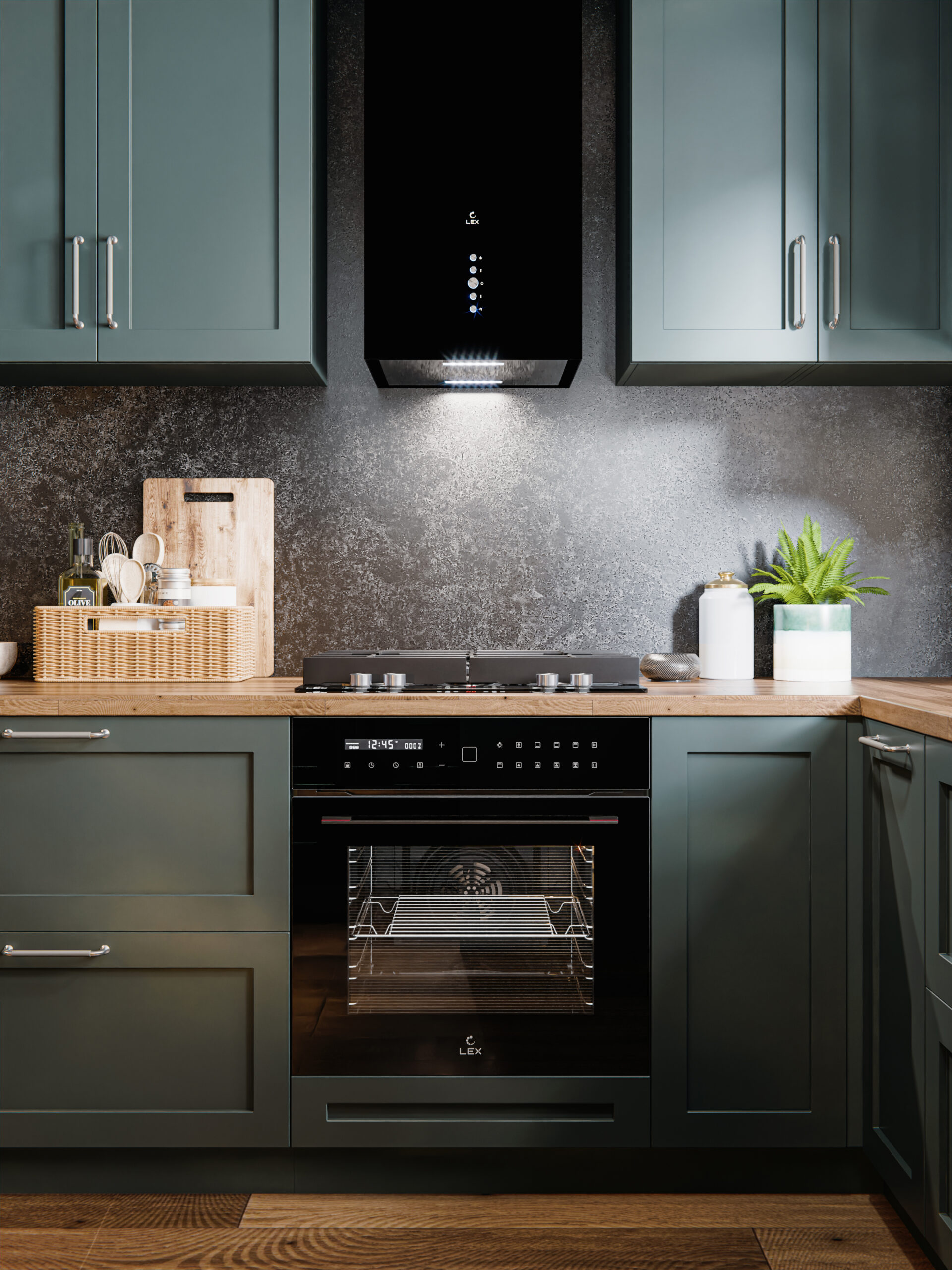 картинка Электрический духовой шкаф Lex EDS 101 BBL  