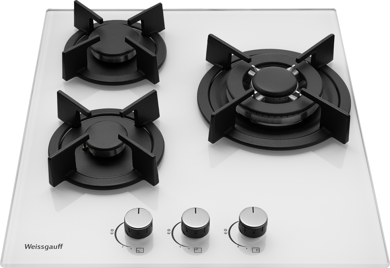 картинка Газовая варочная панель Weissgauff HGG 451 WGh Nano Glass 