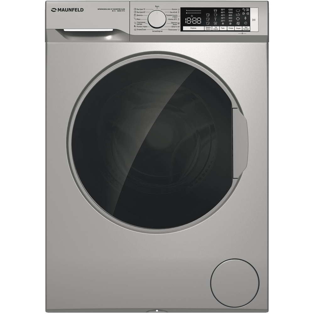 картинка Стиральная машина с паром Maunfeld MFWM128SL300 ST INVERTER SLIM 