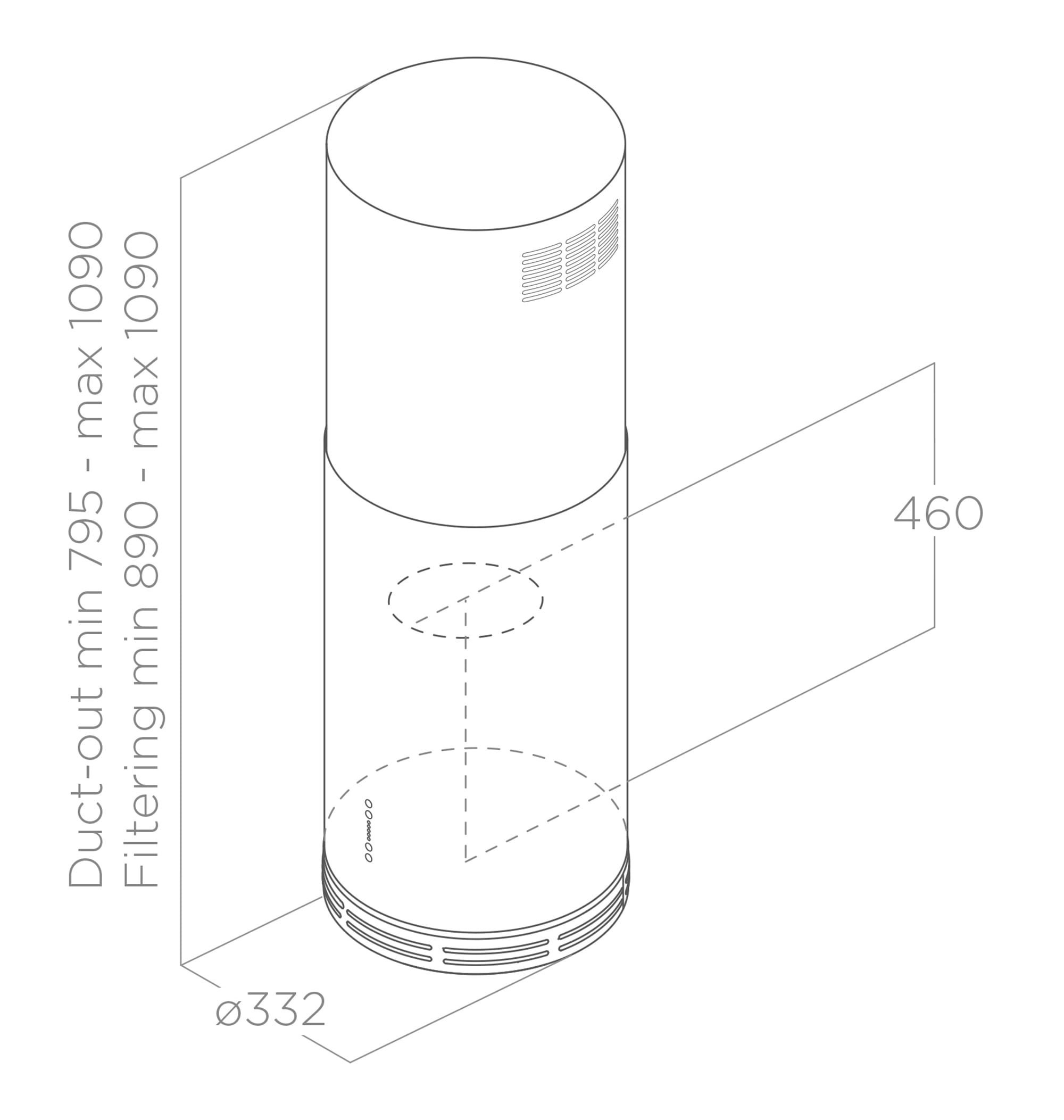 картинка Кухонная вытяжка Elica ZENITH II IX/A/33 