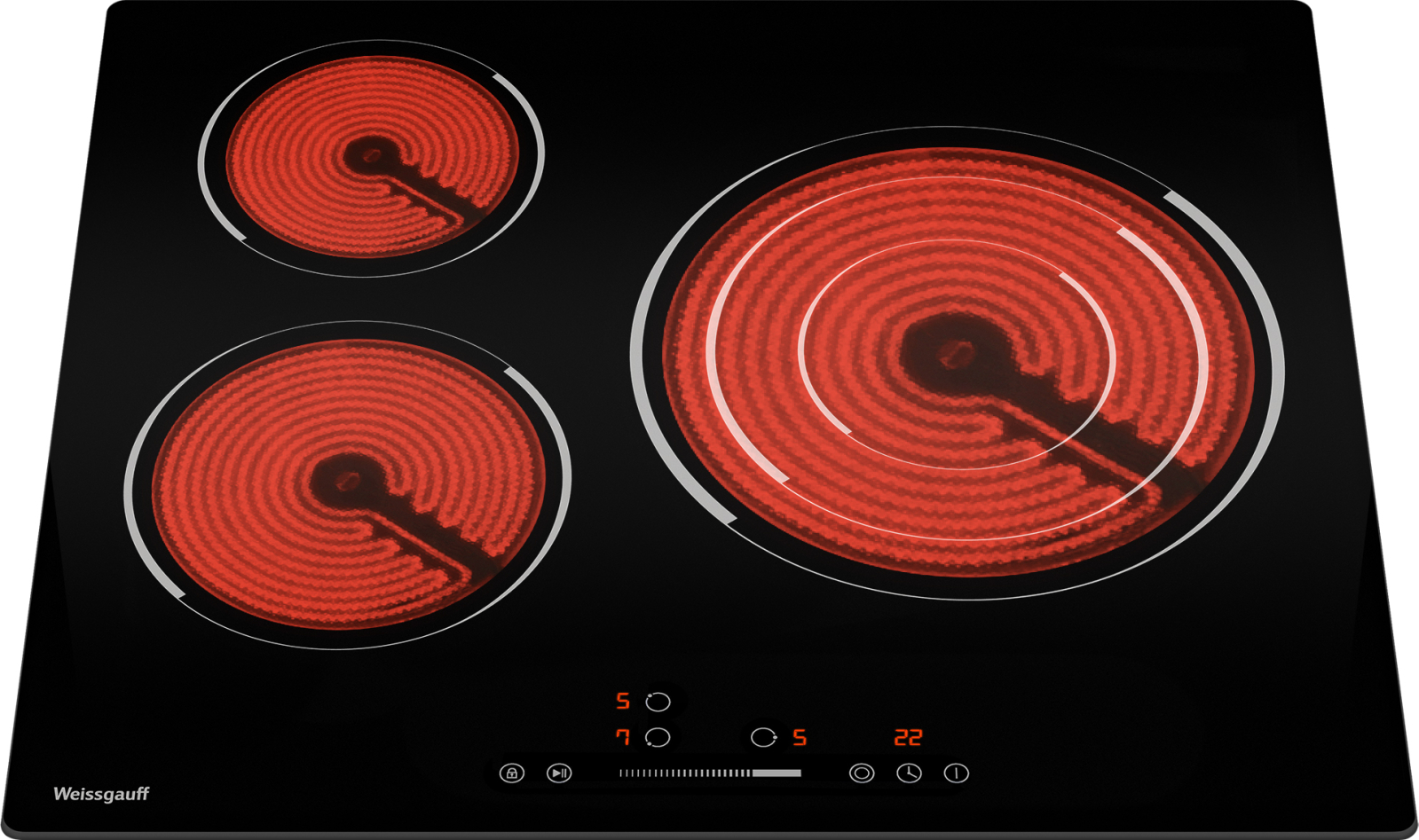 картинка Электрическая варочная панель Weissgauff HV 633 BS 