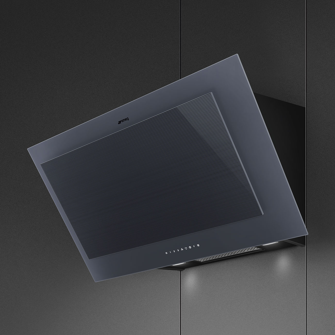 картинка Кухонная вытяжка Smeg KV194G Neptune grey  картинка Кухонная вытяжка Smeg KV194G Neptune grey