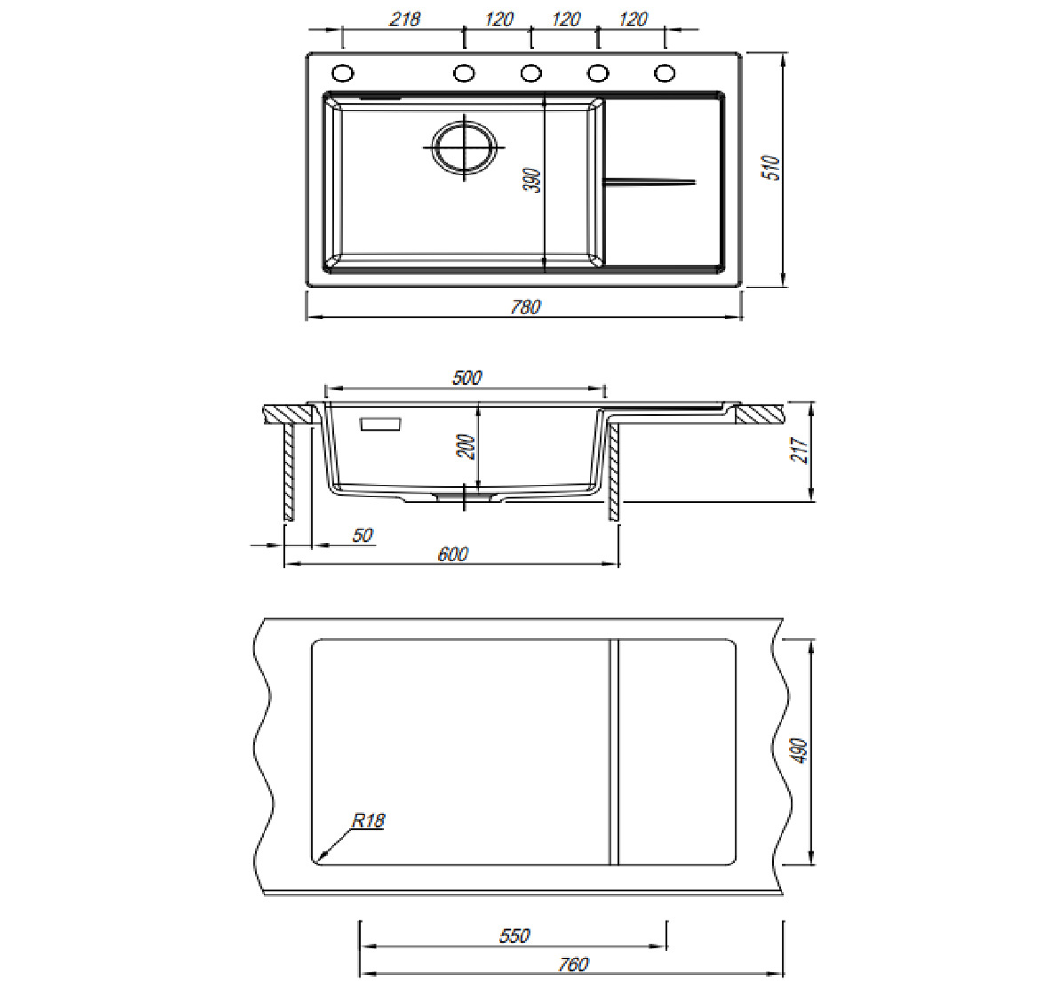 картинка Мойка Florentina РОССАНА-780 