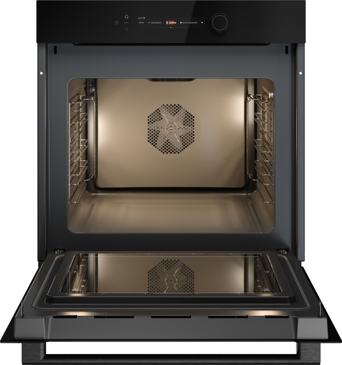 картинка Электрический духовой шкаф с функцией СВЧ Asko OCM56BGH черный 