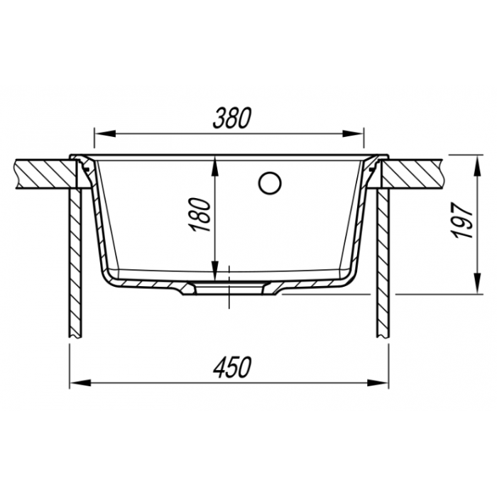 картинка Мойка Florentina КОНСУЛ-450 