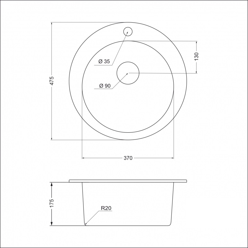 картинка Мойка для кухни Emar EMQ-1475.C  картинка Мойка для кухни Emar EMQ-1475.C