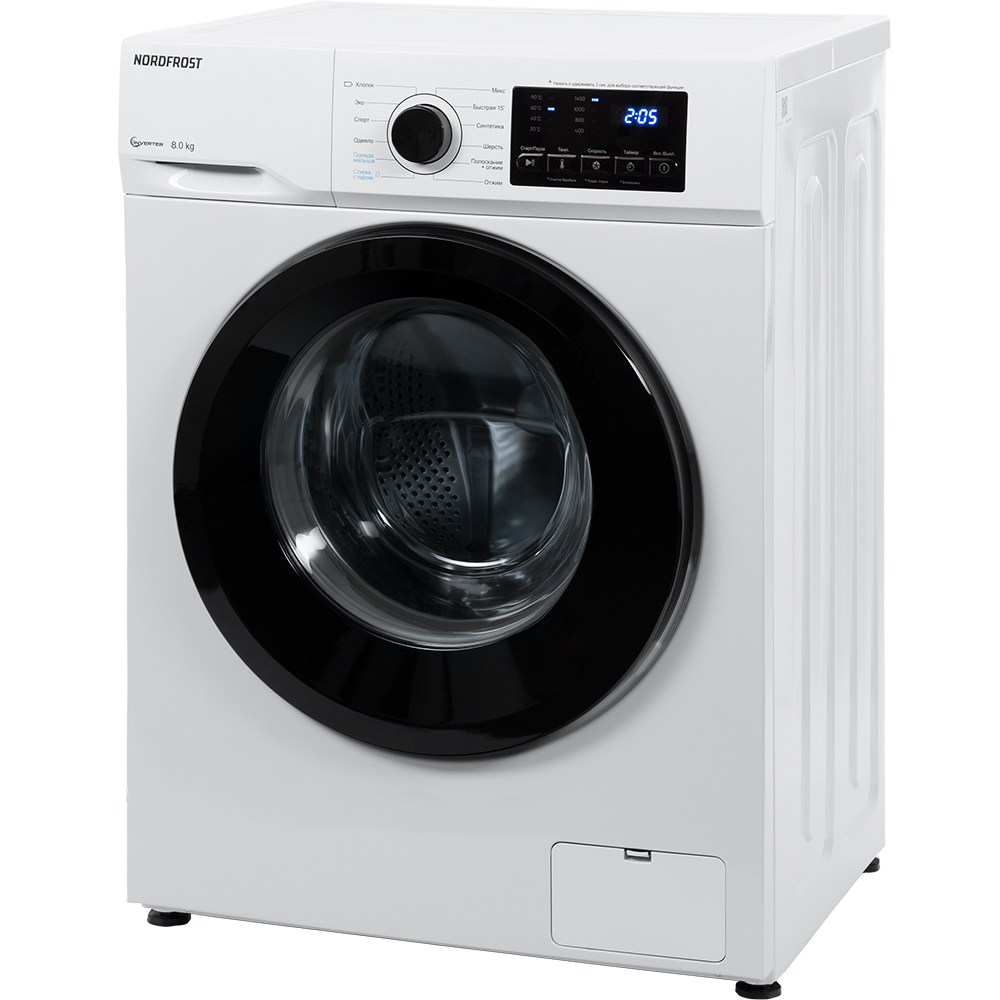 картинка Стиральная машина с паром Nordfrost I-WSQ4 8140 W  картинка Стиральная машина с паром Nordfrost I-WSQ4 8140 W