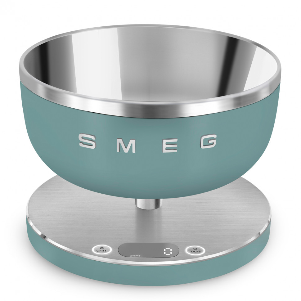 картинка Кухонные весы Smeg KSC01EGMWW изумрудно-зеленый  картинка Кухонные весы Smeg KSC01EGMWW изумрудно-зеленый
