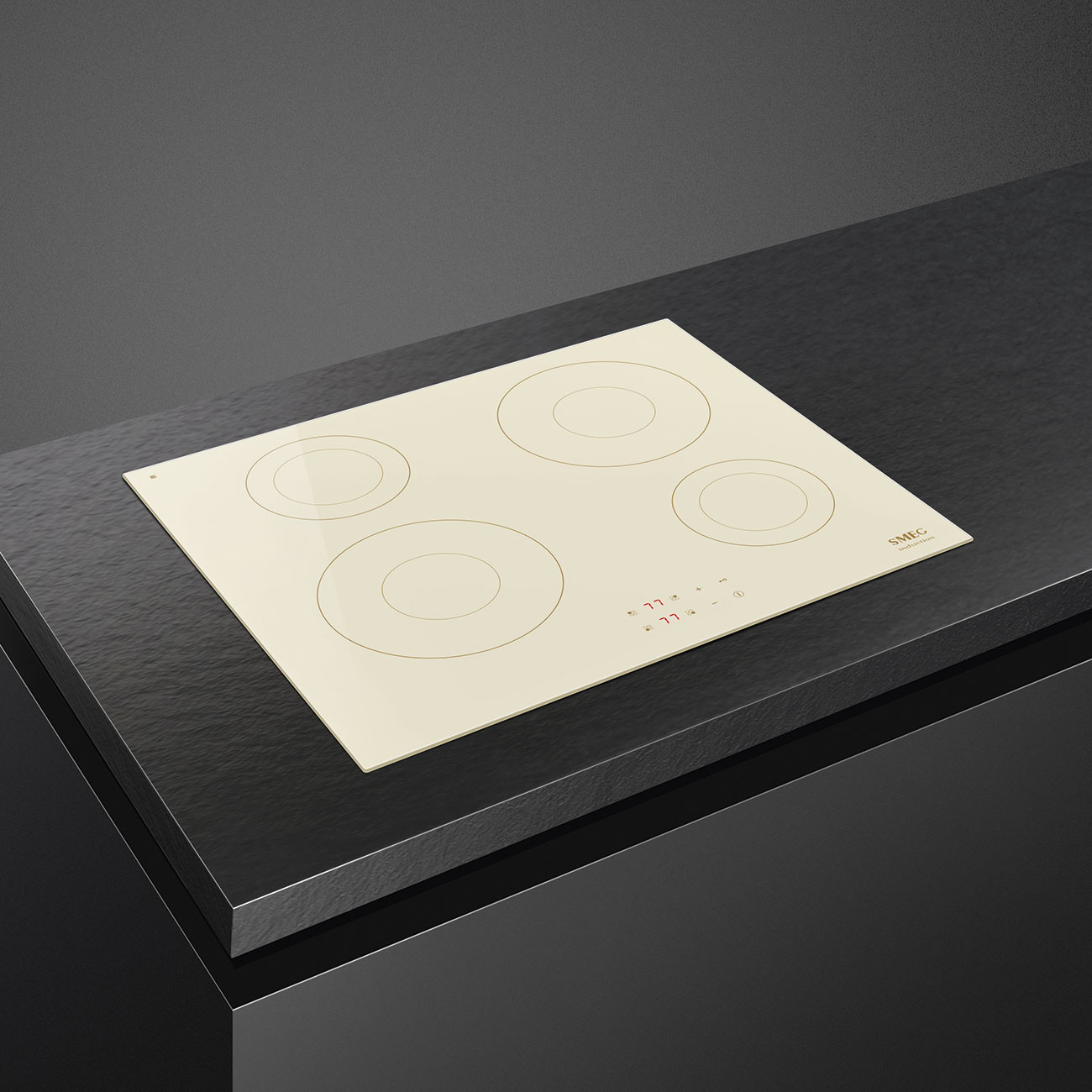 картинка Индукционная варочная панель Smeg SI2641DP кремовый 