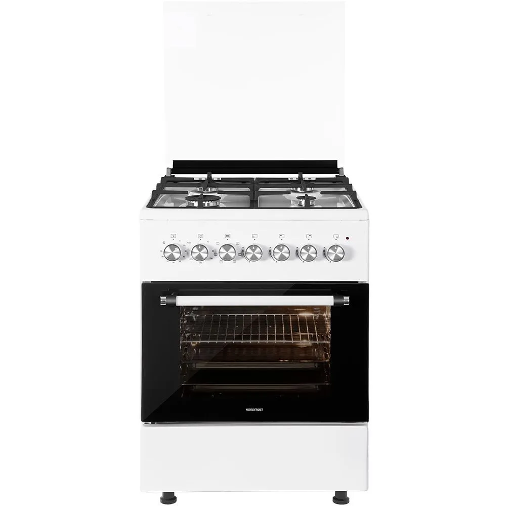картинка Комбинированная кухонная плита Nordfrost GE 6064 W  картинка Комбинированная кухонная плита Nordfrost GE 6064 W