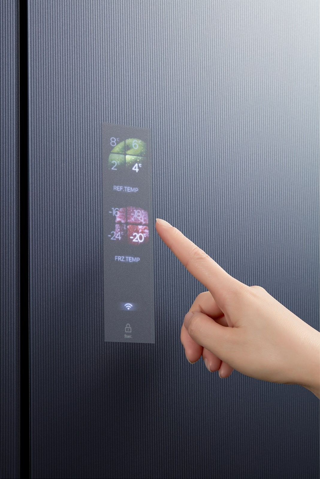 картинка Полувстраиваемый холодильник Midea MDRF705BIE70  картинка Полувстраиваемый холодильник Midea MDRF705BIE70