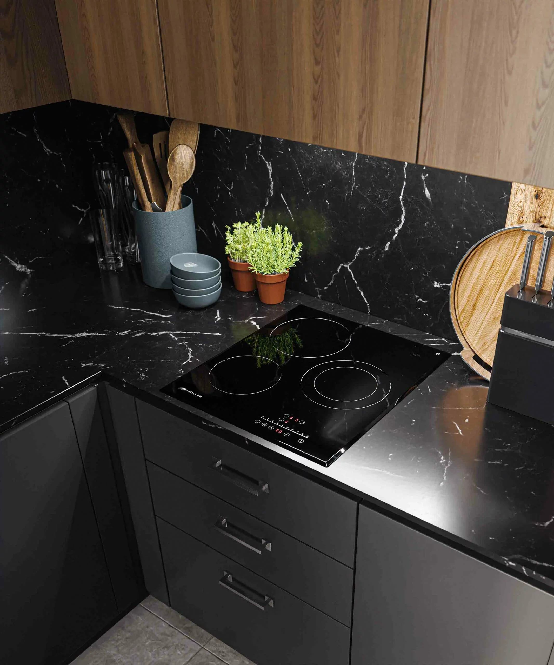 картинка Электрическая варочная панель MILLEN MEH 452 BL 