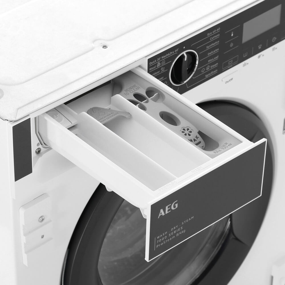 картинка Стиральная машина встраиваемая с сушкой и паром Aeg L7WBE68SI 