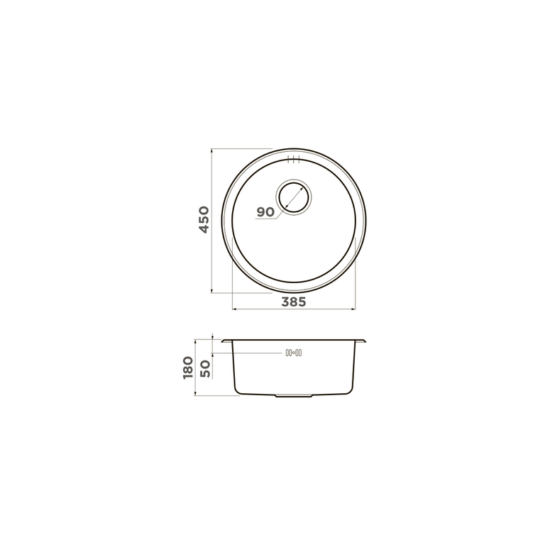 картинка Мойка Omoikiri TOYA-45-U-IN 