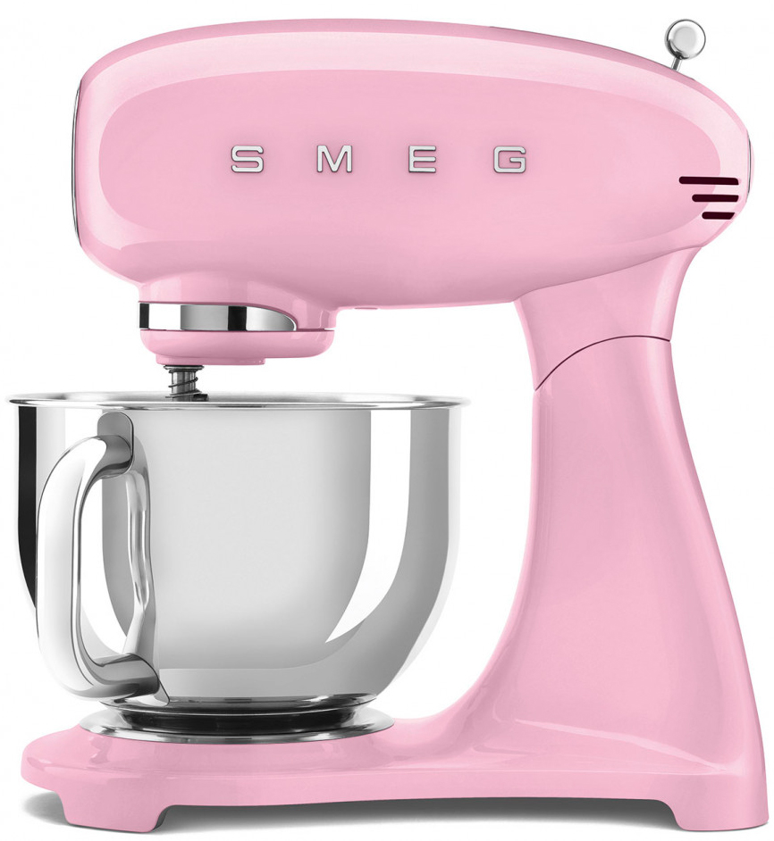 картинка Миксер планетарный Smeg SMF05PKEU розовый 