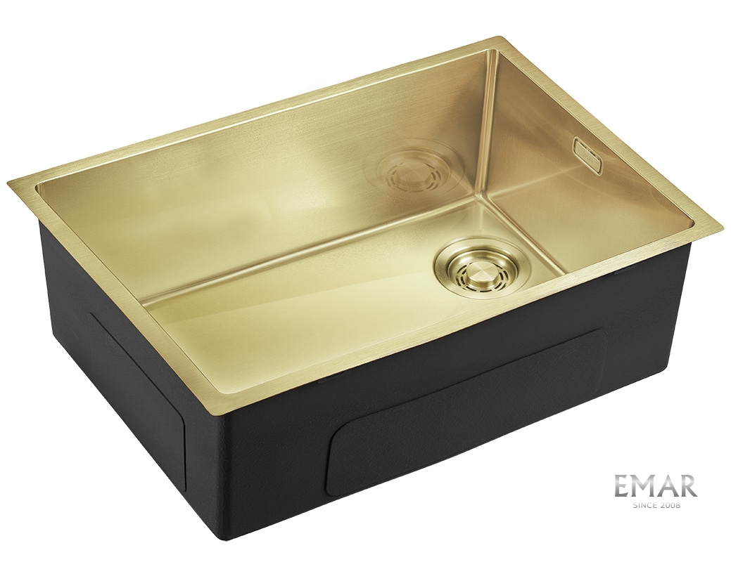 картинка Кухонная мойка Emar EMB-660(UN) PVD Matt Golden 