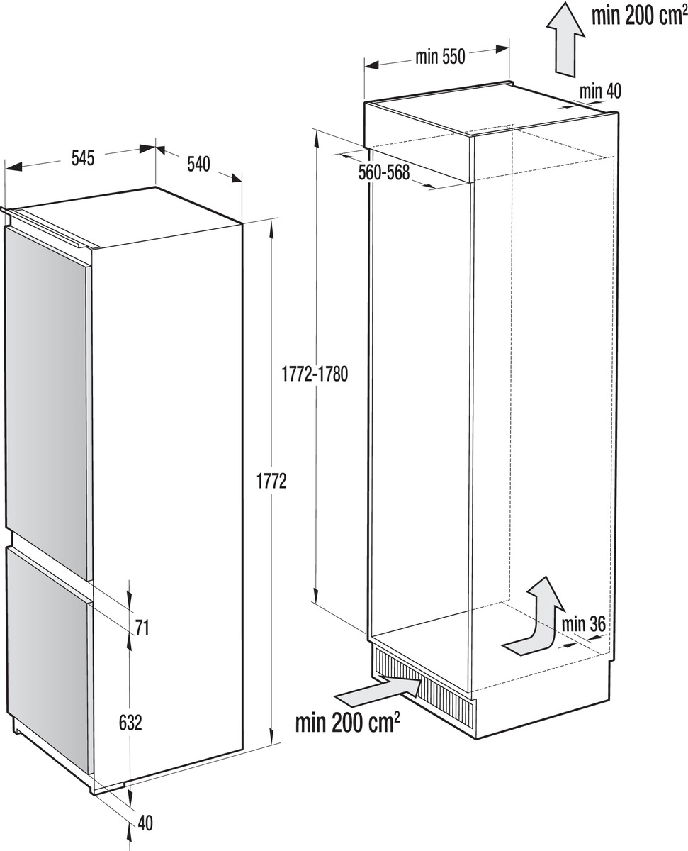 картинка Встраиваемый холодильник Gorenje NRKI4182P1 