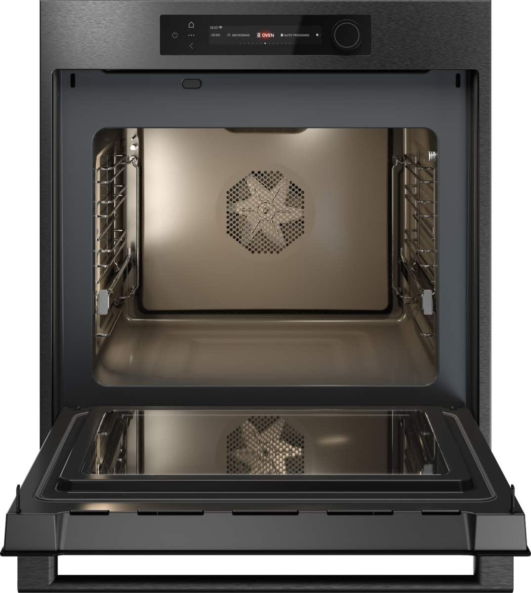 картинка Электрический духовой шкаф с функцией СВЧ Asko OCM66BSH черный 