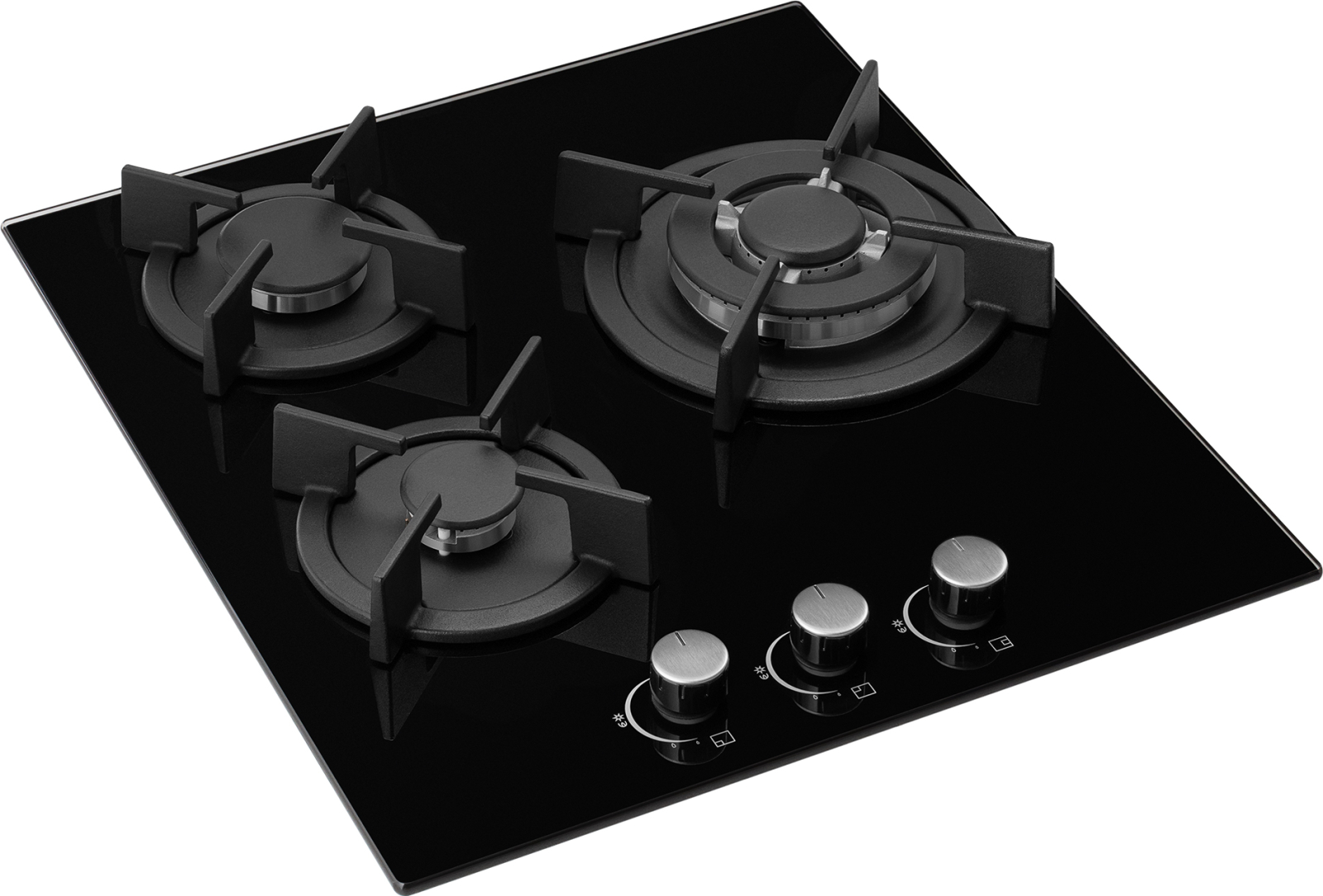 картинка Газовая варочная панель Weissgauff HGG 451 BGh Nano Glass 