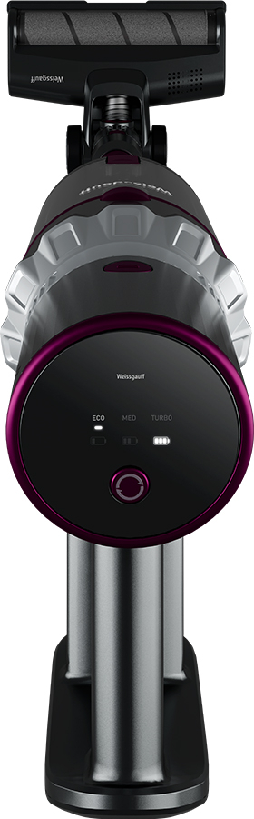 картинка Вертикальный беспроводной пылесос Weissgauff V12 BLDC 400 Magenta Turbo 