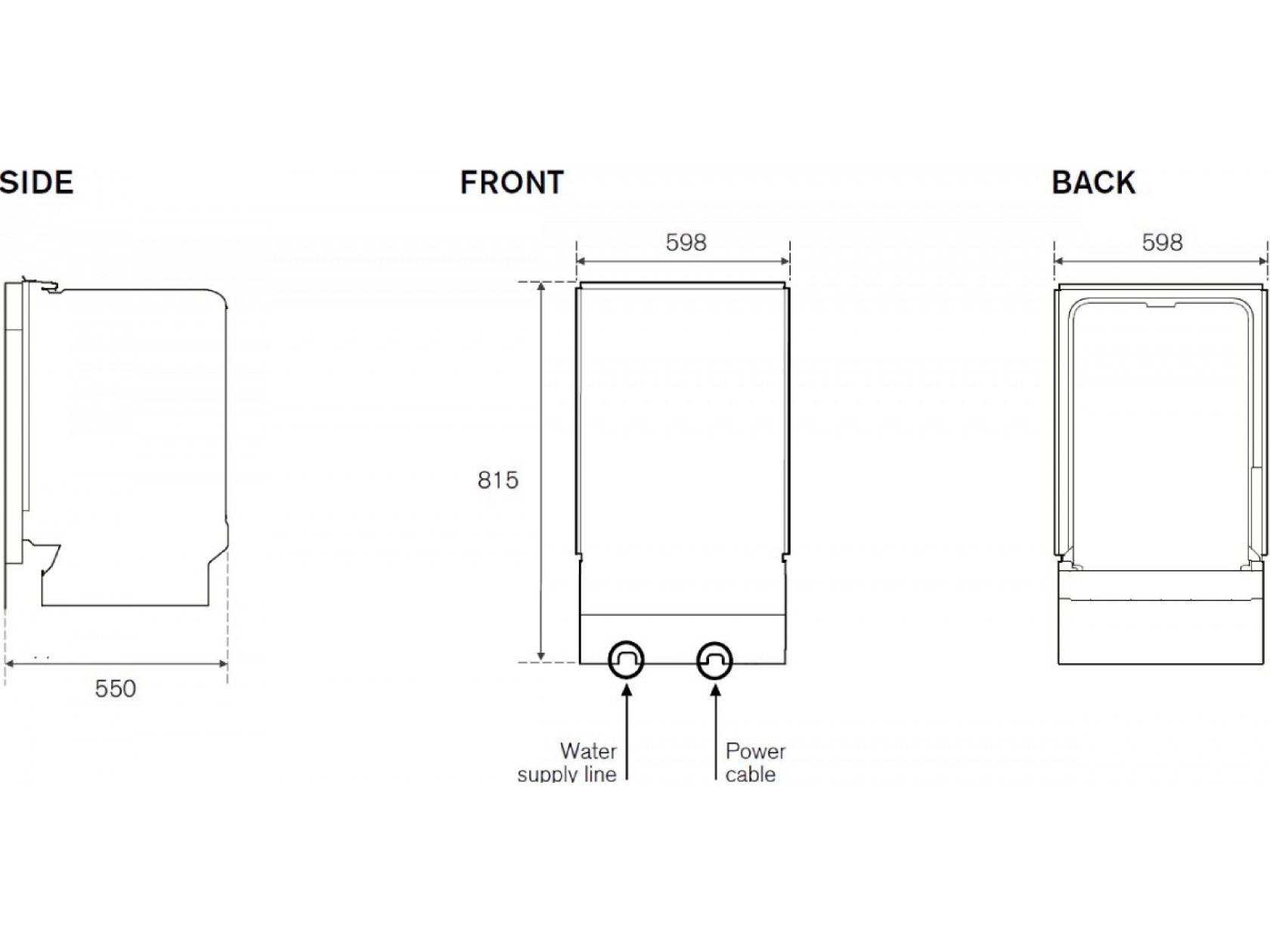 картинка Посудомоечная машина Bertazzoni DW60EPRS 