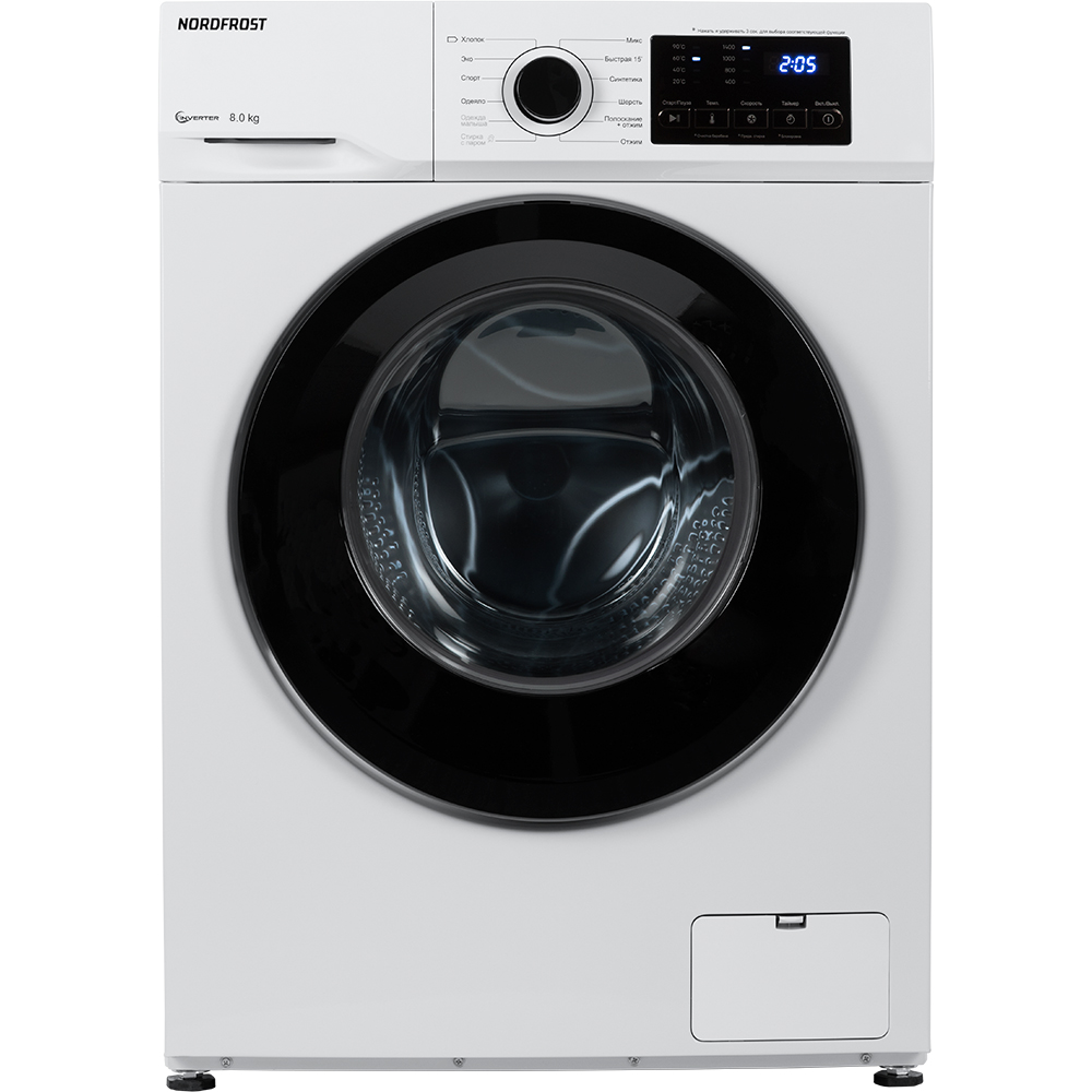 картинка Стиральная машина с паром Nordfrost I-WSQ4 8140 W  картинка Стиральная машина с паром Nordfrost I-WSQ4 8140 W