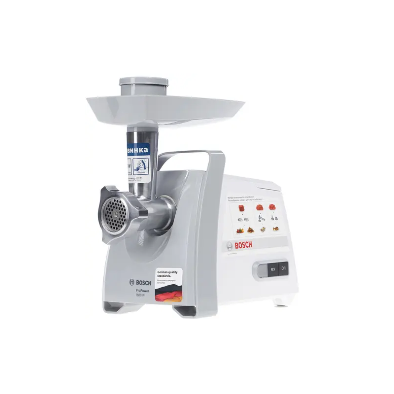 картинка Мясорубка Bosch MFW45020 белый  картинка Мясорубка Bosch MFW45020 белый