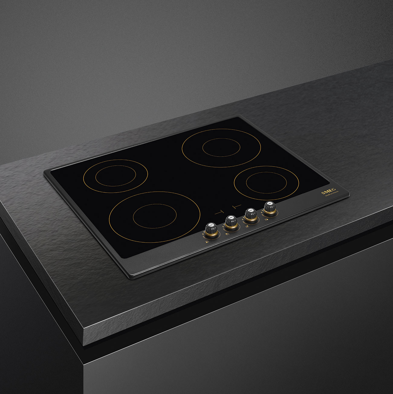 картинка Индукционная варочная панель Smeg SI764AOM 