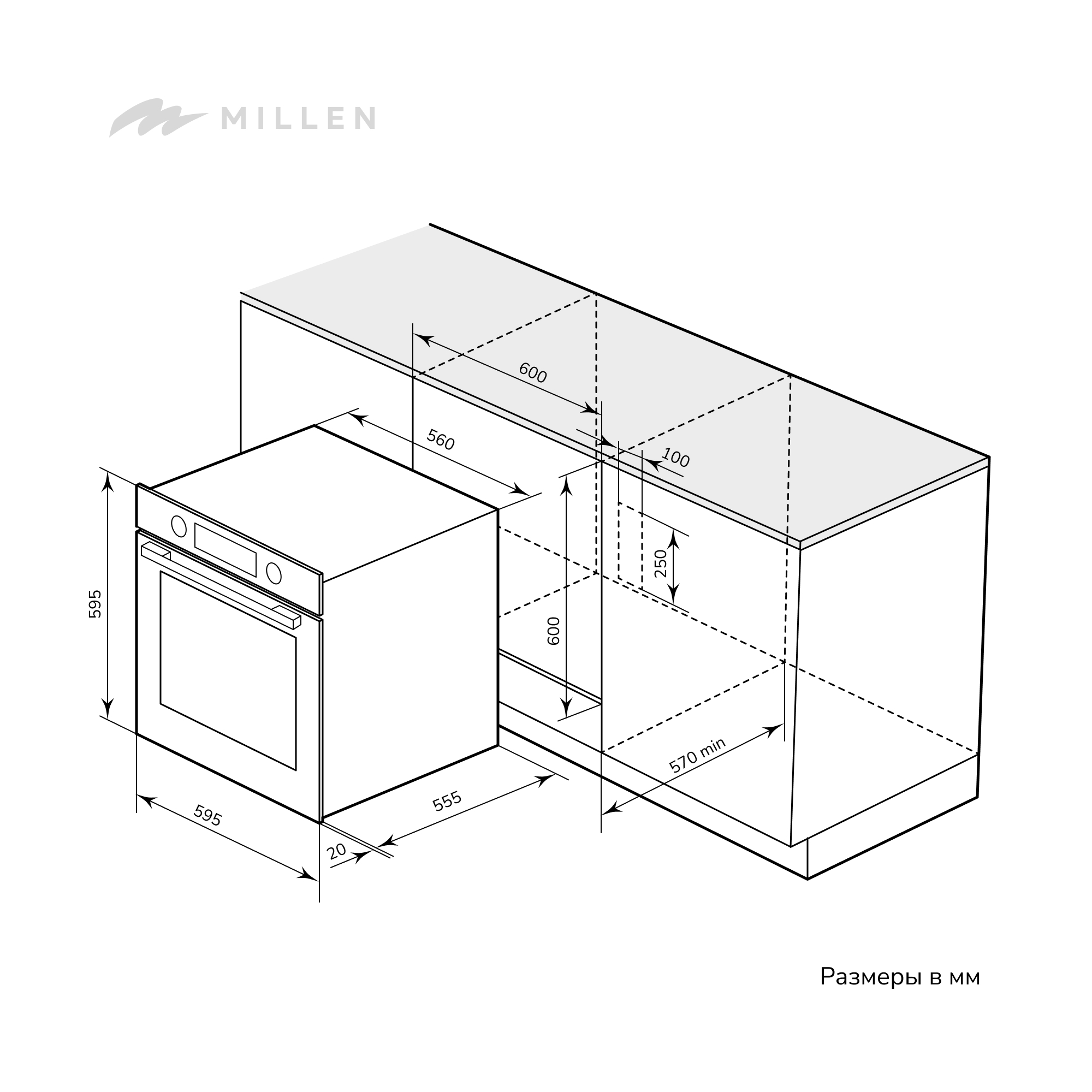 картинка Духовой шкаф Millen MEO 603 IX  картинка Духовой шкаф Millen MEO 603 IX