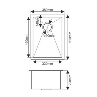 картинка Мойка для кухни Melana D5138HB PROFLINE графит 