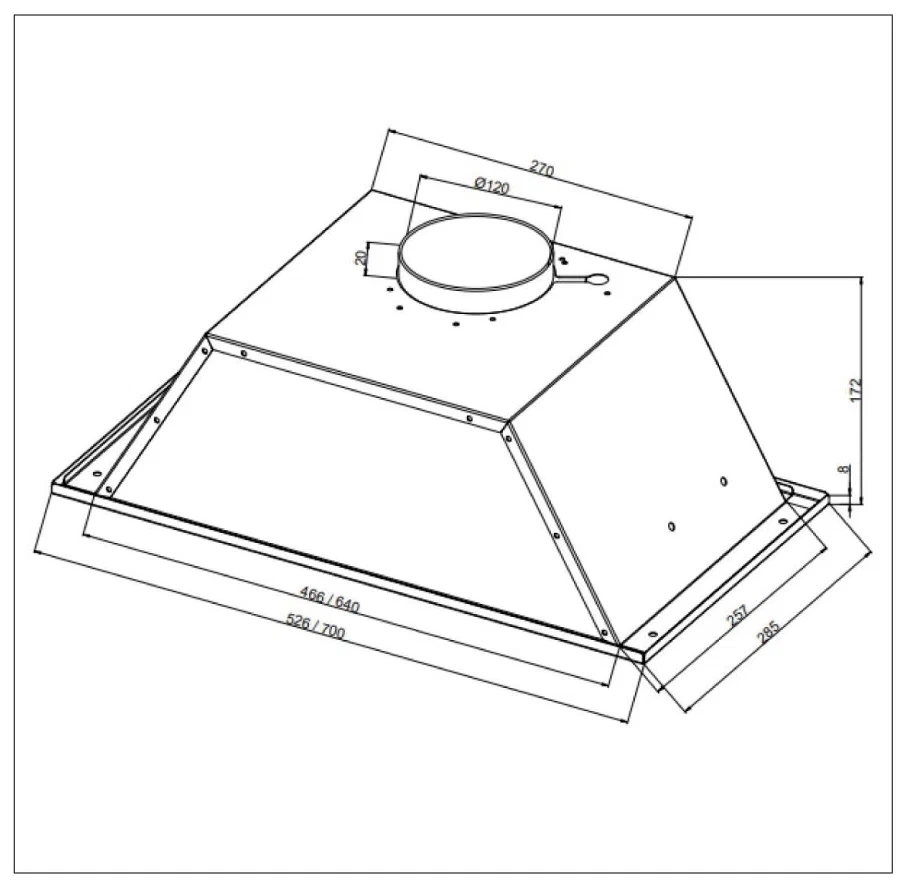картинка Кухонная вытяжка Nordfrost FB 6060 W 