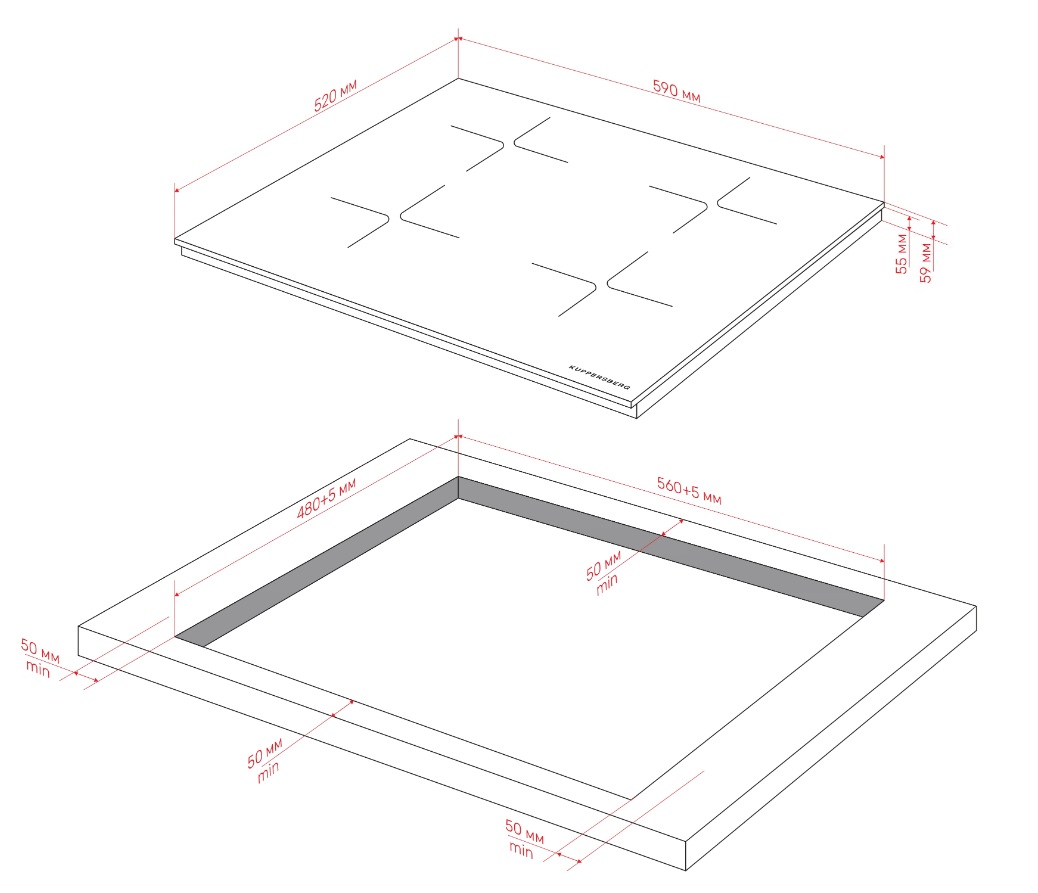 картинка Индукционная варочная панель Kuppersberg ICI 609 