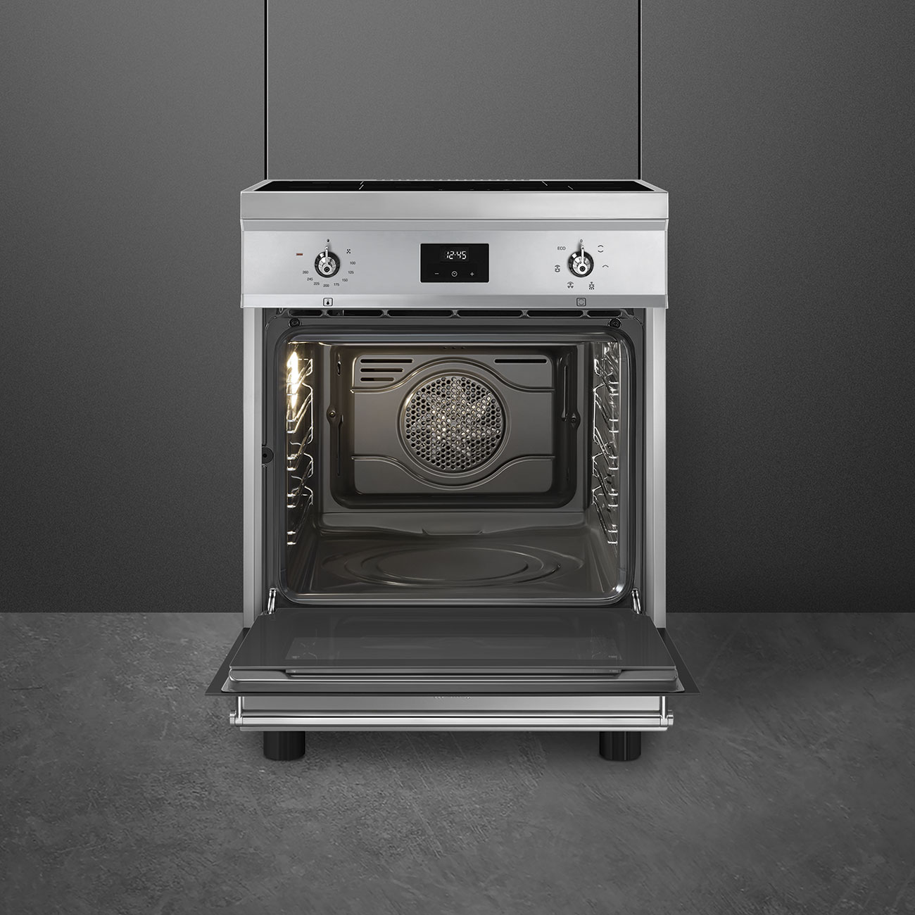 картинка Электрическая кухонная плита Smeg C6IMXT2  картинка Электрическая кухонная плита Smeg C6IMXT2
