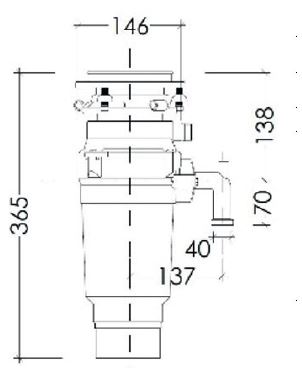 картинка Измельчитель пищевых отходов Kuppersberg WSS 750 V  картинка Измельчитель пищевых отходов Kuppersberg WSS 750 V