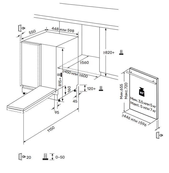 картинка Посудомоечная машина Kuppersberg GLM 6080 
