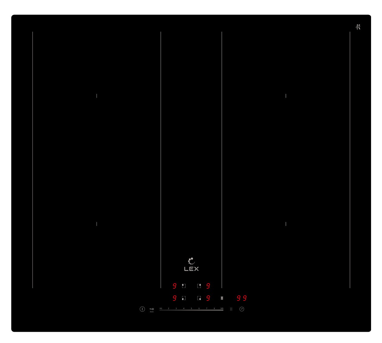 картинка Варочная панель Lex EVI 641B BL 
