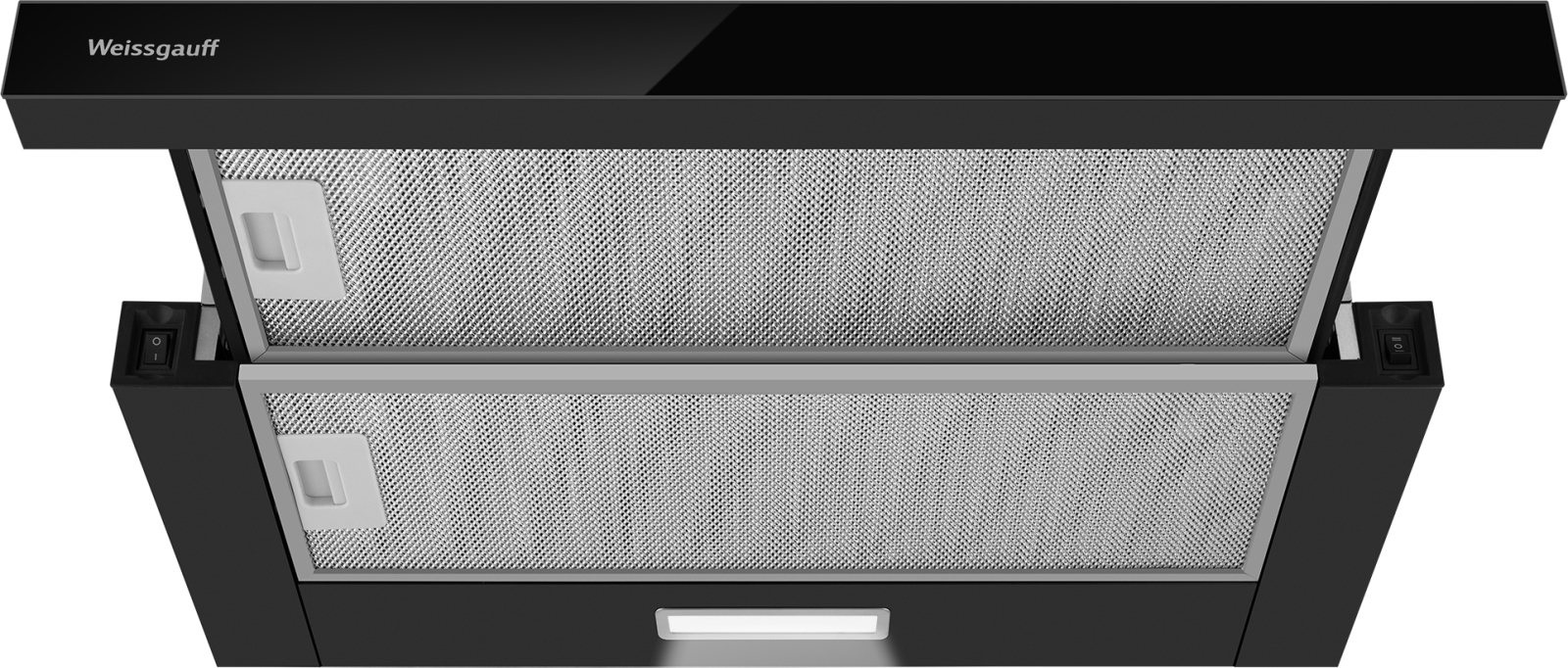 картинка Кухонная вытяжка Weissgauff TEL 600 Black Glass 