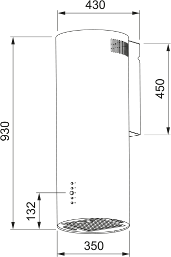 картинка Кухонная вытяжка Franke AXIS WH 35 белая 