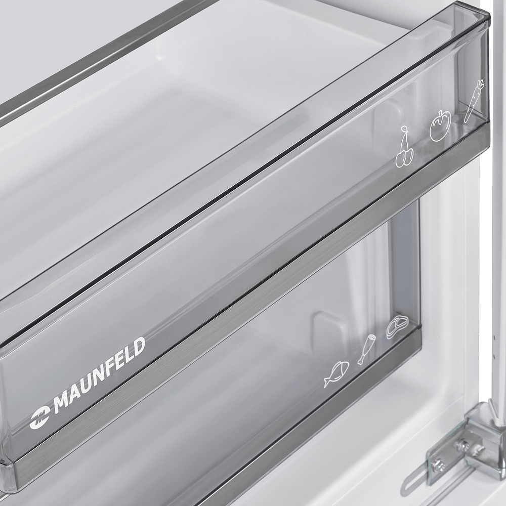 картинка Встраиваемый холодильник Maunfeld MBL177SWGR Inverter  картинка Встраиваемый холодильник Maunfeld MBL177SWGR Inverter