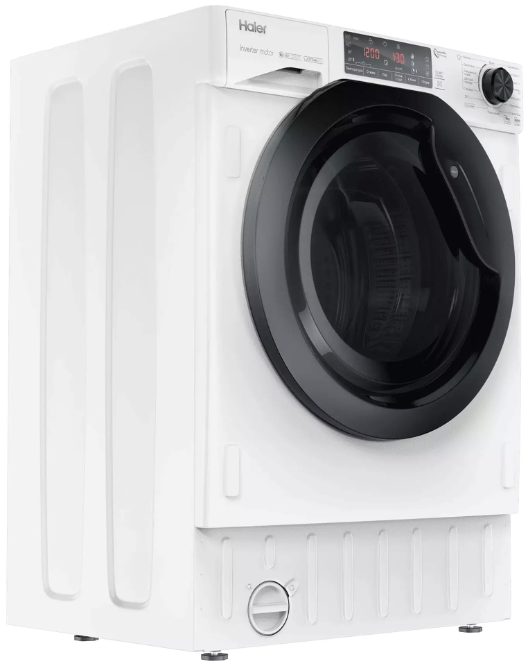 картинка Стиральная машина с паром встраиваемая Haier HWQ90B416FWB 