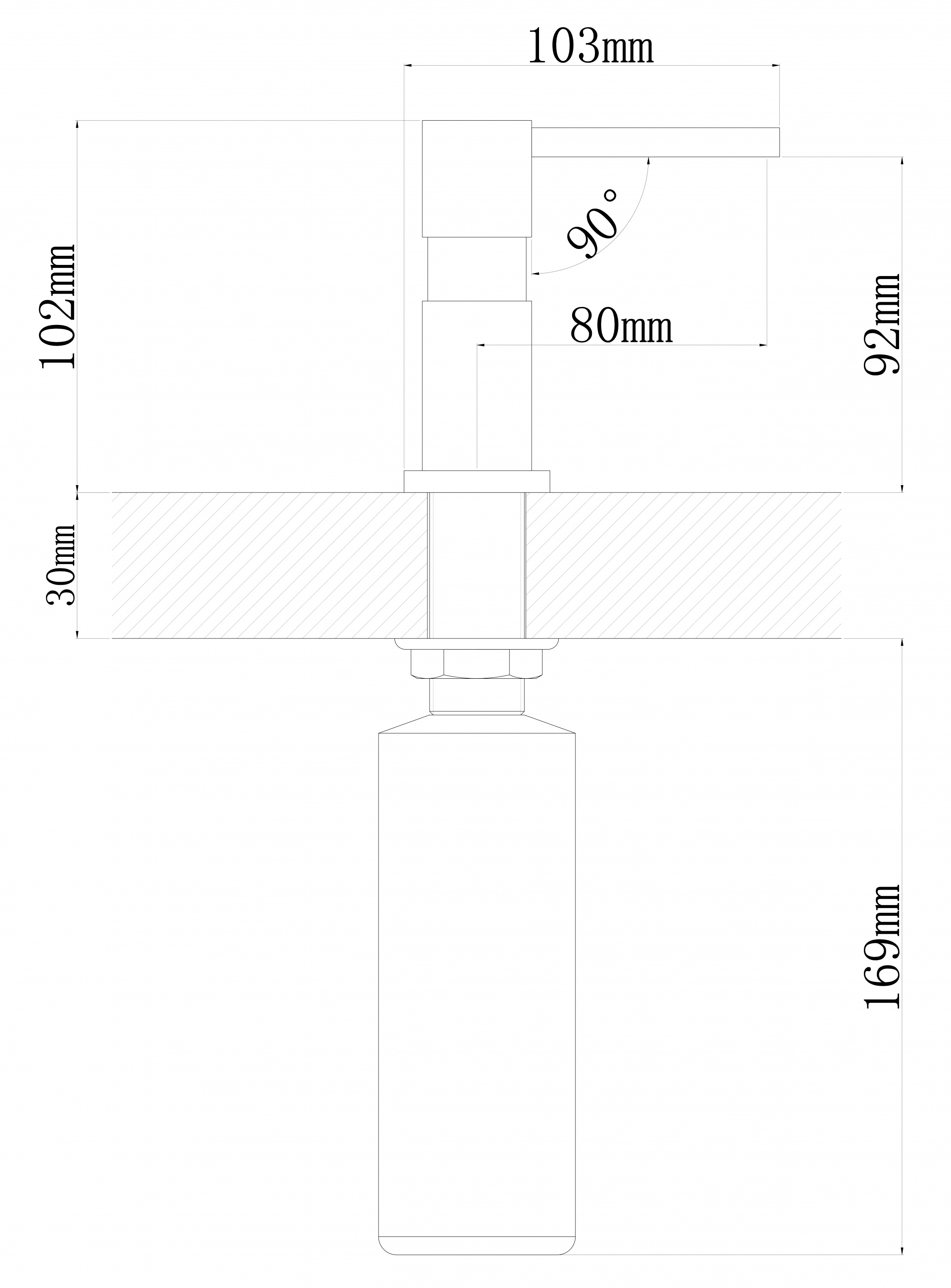 картинка Дозатор для мыла Florentina КВАДРО 