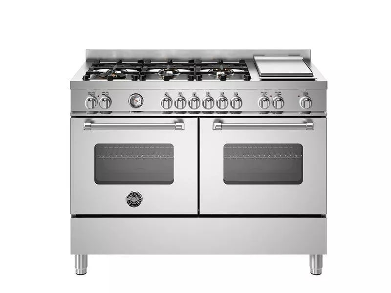 картинка Комбинированная кухонная плита Bertazzoni MAS126G2EXT нержавеющая сталь 