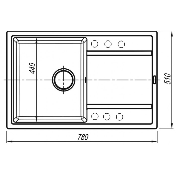 картинка Мойка для кухни Florentina Липси-780 