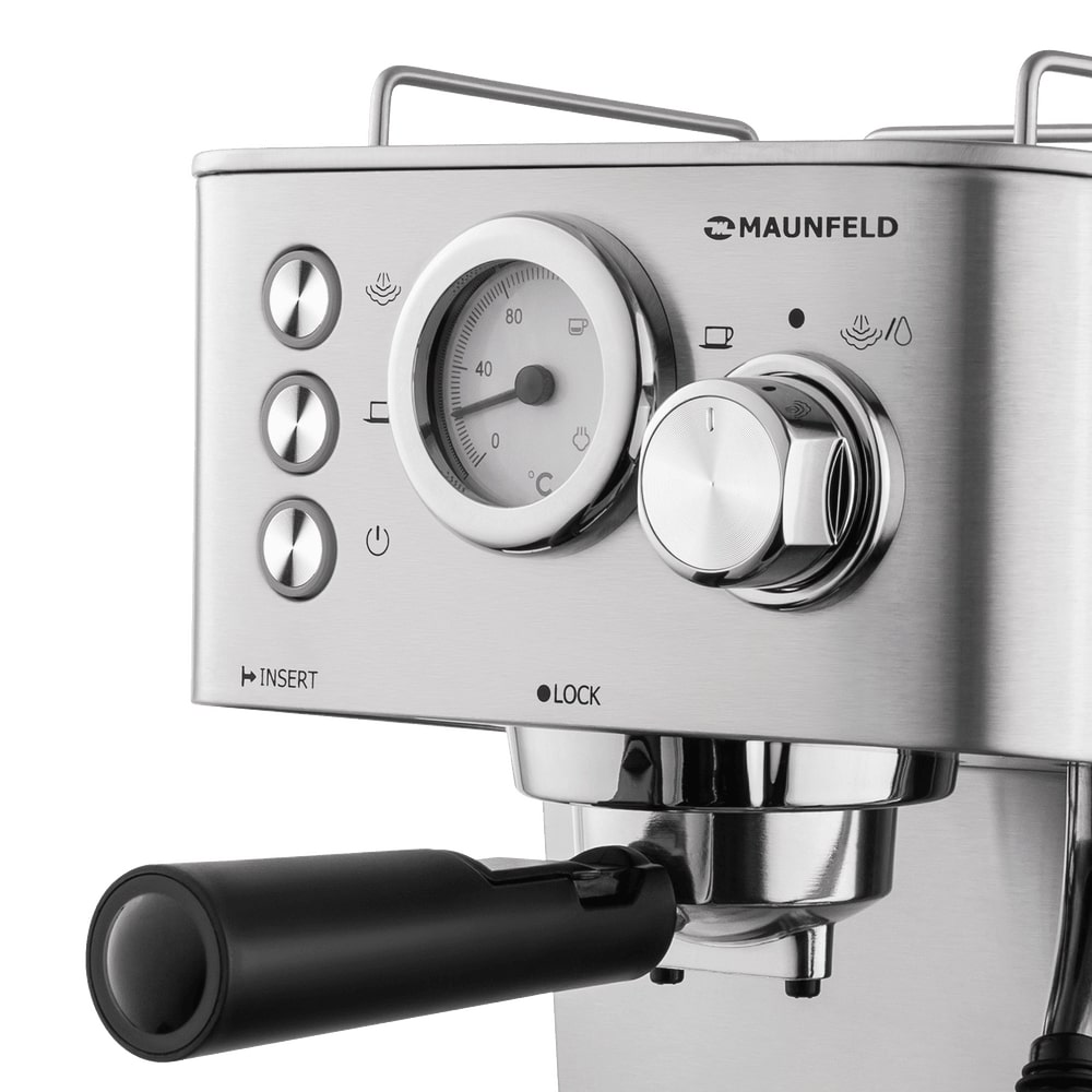 картинка Кофемашина Maunfeld MF-721S PRO нержавеющая сталь  картинка Кофемашина Maunfeld MF-721S PRO нержавеющая сталь