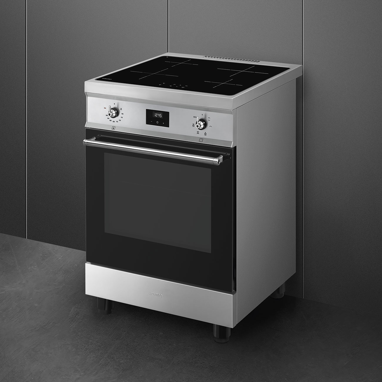 картинка Электрическая кухонная плита Smeg C6IMXT2  картинка Электрическая кухонная плита Smeg C6IMXT2