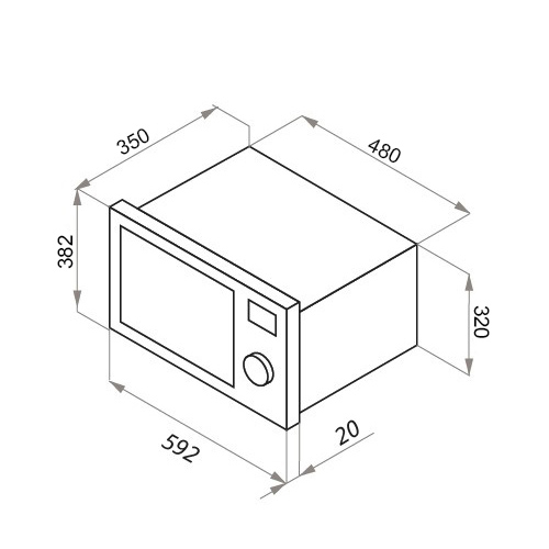 картинка Микроволновая печь Maunfeld XBMO202S  картинка Микроволновая печь Maunfeld XBMO202S