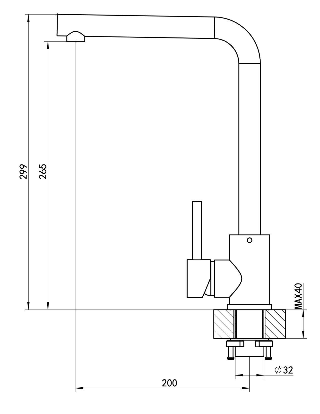 картинка Смеситель Florentina ФАБИО 