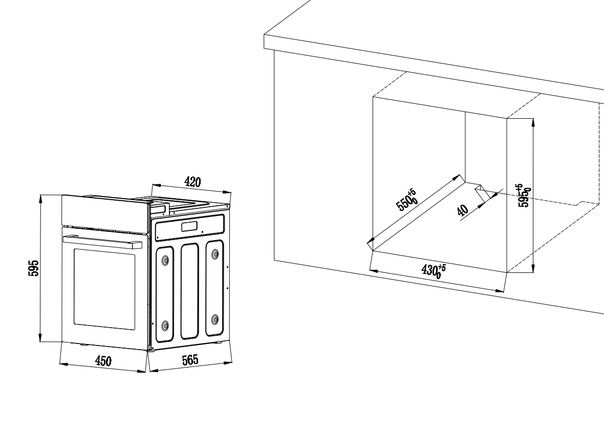 картинка Электрический духовой шкаф Weissgauff EOY 456 BM 